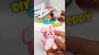 Chalk Art Teddy😄 DIY #youtube #artscraft #cuteart #viral #drawing #art #diy #teddy #short #shorts