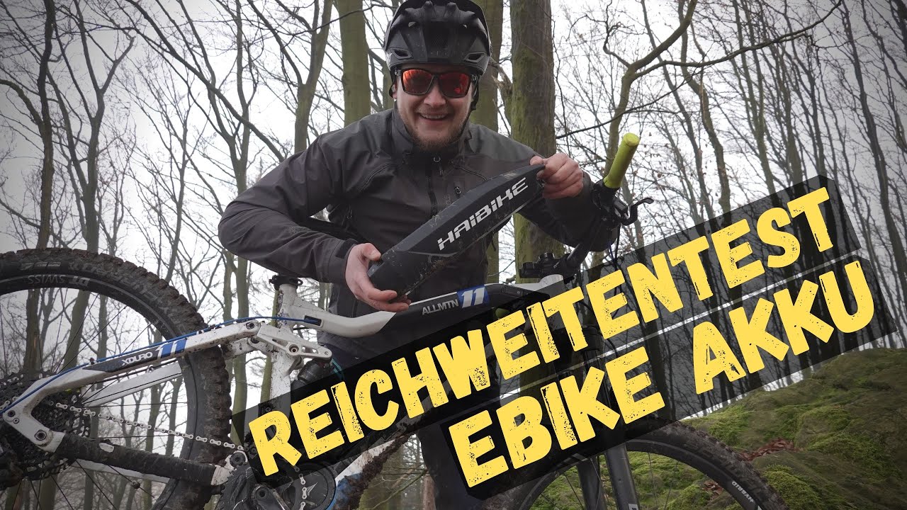 REICHWEITE E BIKE TEST - YAMAHA 500 WH AKKU - YouTube