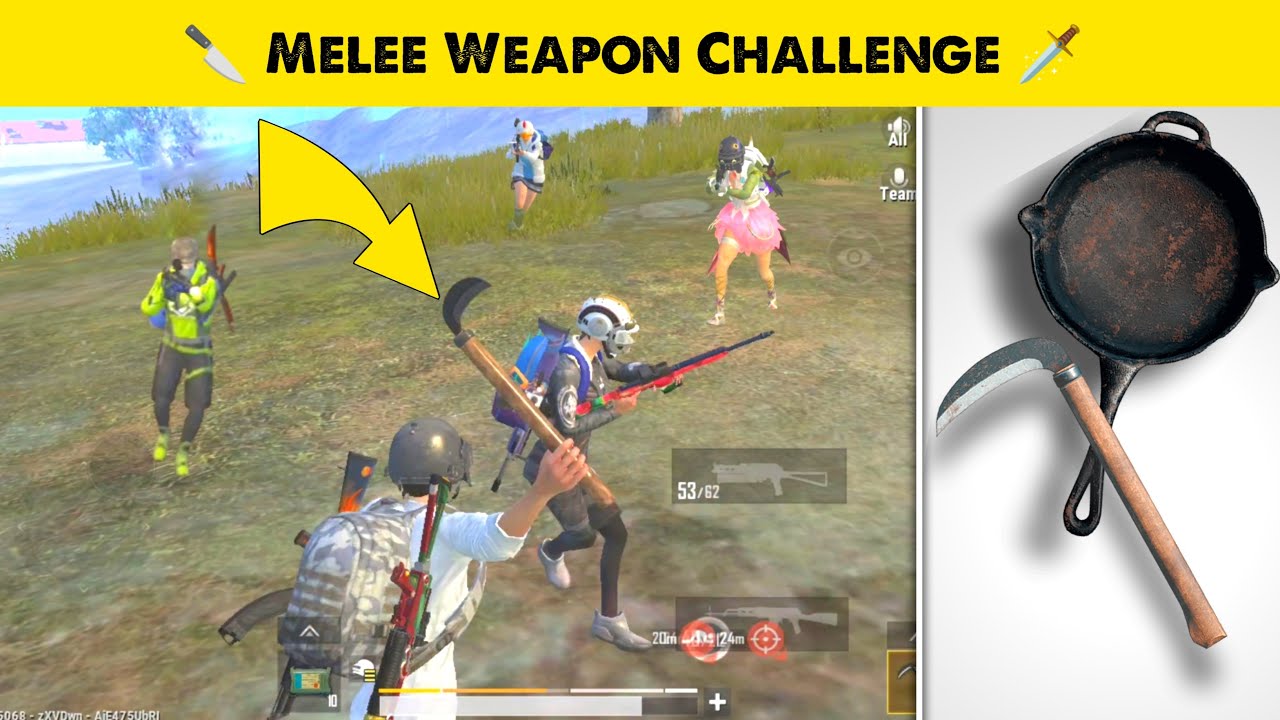 PUBG Mobile Lite Melee Weapon Challenge | PUBG Lite Only Pan Challenge | PUBG Lite – LION x GAMING