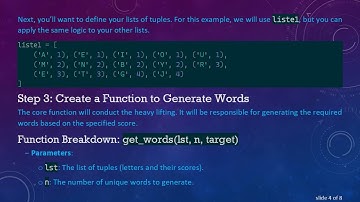 Creating Unique Random Word Combinations Based on Letter Scores in Python