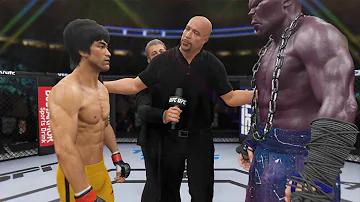 Bruce Lee vs. Titan Atlas - EA Sports UFC 4 - Epic Fight 🔥🐲