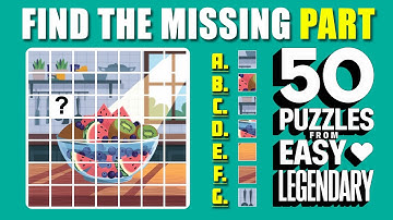 Can You Find the Missing Piece? 🔍 Easy to Legendary Puzzle Challenge | EP:83