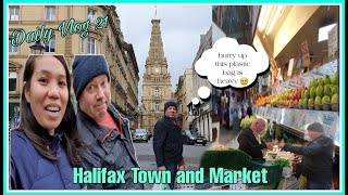 WHAT WE BUY IN THE HALIFAX BOROUGH MARKET!?   A TOUR TO HALIFAX TOWN (Part 1)Jenny & Steve Vlogs