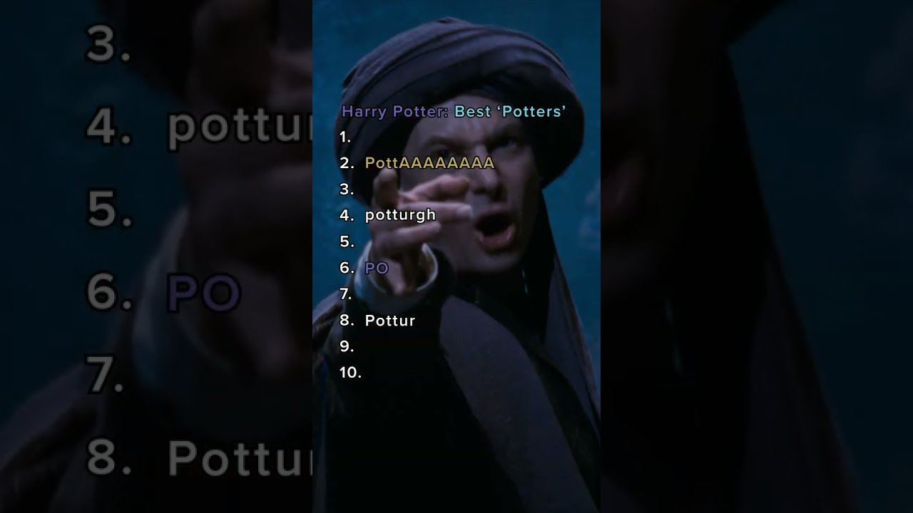 Top 10 Potter Ranking HarryPotter Hogwarts