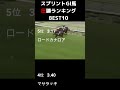 【競馬データ】圧勝スプリンターBEST10~1000m－1400mでぶっちぎりました~