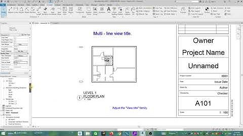 Revit Tips and Tricks #3: Multi - Line text for the view title on sheets