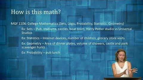 UK 2018 study abroad MGF 1106 College Mathematics