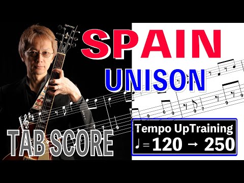 Spain Unison theme Tempo up training from 120 to 250