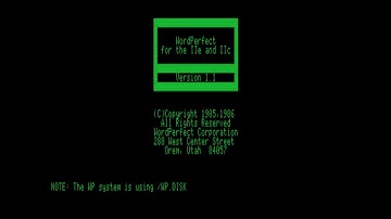 14 Minutes of Productivity : MESS Emulating The Apple IIe