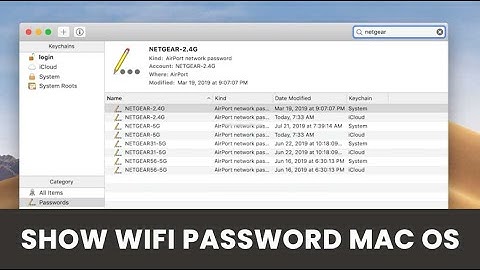How to show Wifi Password on MacOS #macos #keychainaccess