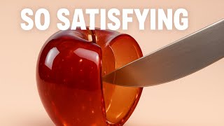 Most Satisfying Reflective Fruit Cutting Hyper Realistic Asmr