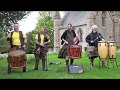 Scottish tribal band Clann an Drumma playing "Tribal King" at Scone Palace during IMCF 2018