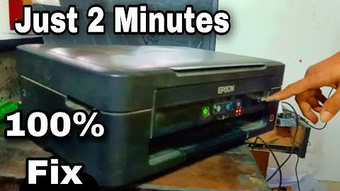 Epson L380 Red light blinking problem solution | How to fix Epson L380 Printer Red light blinking