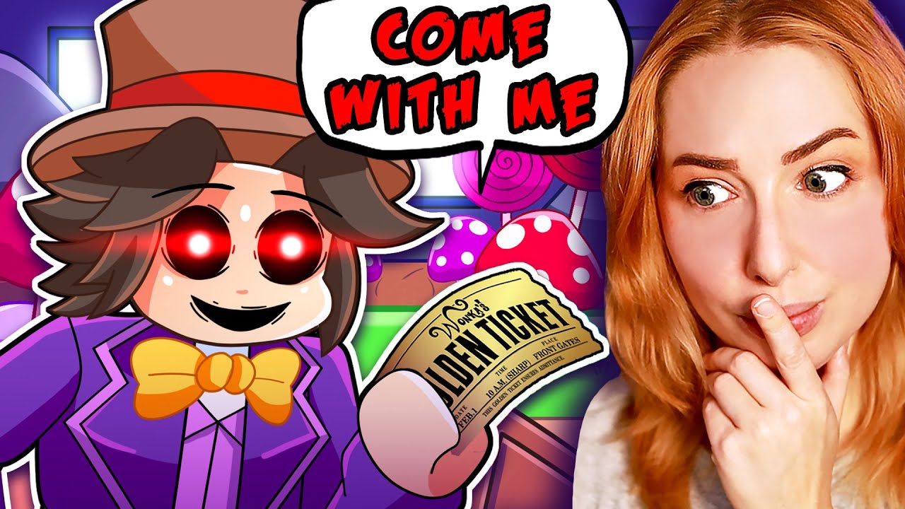 I VISITED WILLY WONKA'S CHOCOLATE FACTORY BUT WE  CAN'T LEAVE... Roblox Story