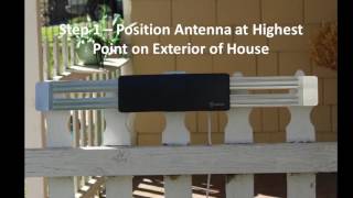 High Powered Amplified Antenna Suitable For HDTV and ATSC Digital Television AT 404B Antop Outdoor and Attic HDTV Antenna Wing