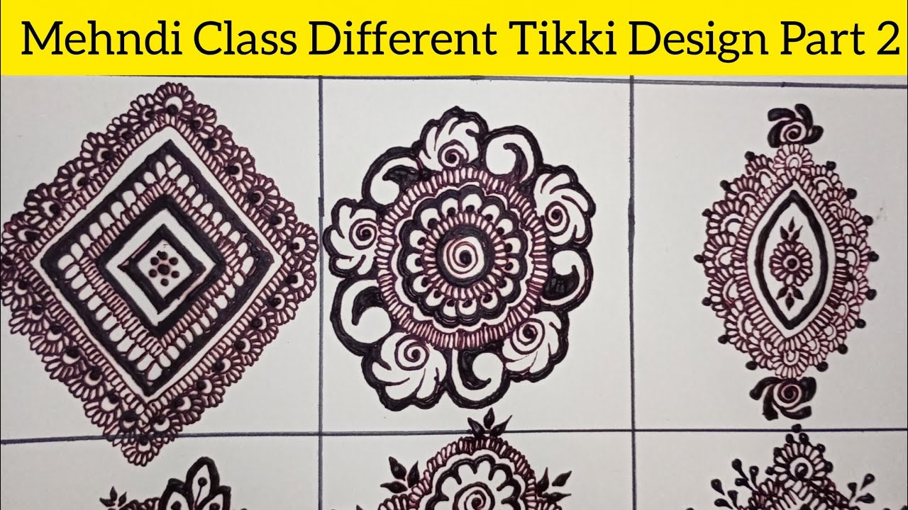 Mehndi Class 7 Part 2|Different Types Tikki Mehndi Design|Latest Beautiful Tikki Mehndi 