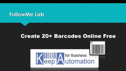 Free Online Barcode Maker: create 20+ barcode types in KeepAutomation.com