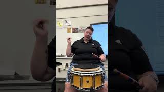 Drum Line Instructional 3 Taps and Full Strokes 