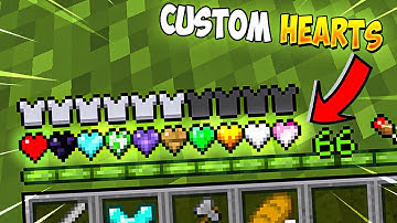 Minecraft, But There are CUSTOM HEARTS...