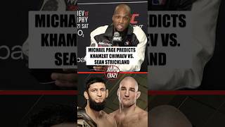 Michael Venom Page Prediction on Khamzat Chimaev vs. Sean Strickland at UFC 328 #khamzatchimaev #ufc