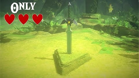 Get the Master Sword with only 3 hearts!