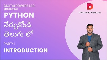 Python Tutorials in Telugu|Learn Python In Telugu | Part -1 Introduction to Python