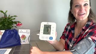 Review of Blood Pressure Monitor PANACARE Automatic Upper Arm Machine Accurate Adjustable Digital
