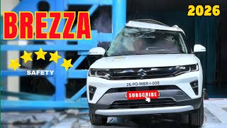 2026 Brezza vs. Bharat NCAP: Did It Earn 5 Stars? 💯 #marutisuzuki Suzuki Brezza Safety Rating