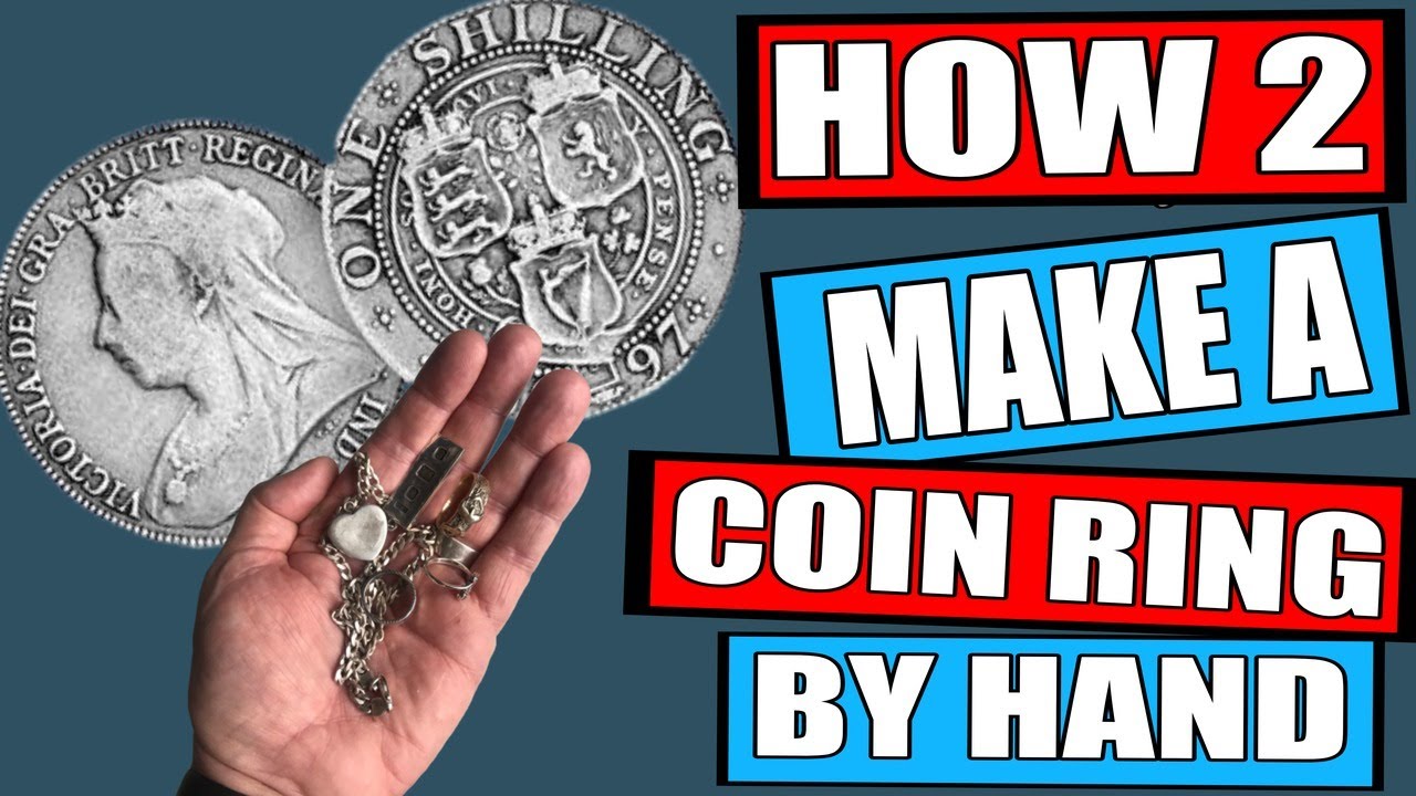 HOW TO make a ring from a coin by hand easy method YouTube