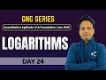GNG Quantitative Aptitude | Day 24 | Logarithms | CA Foundation | Jan 2026