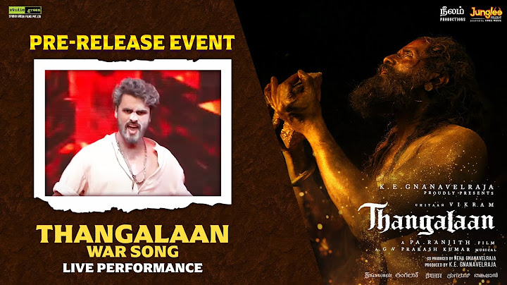 Thangalaan War Song Live Performance | Thangalaan Pre-Release Event LIVE | Chiyaan Vikram
