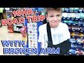 FINDING OUT ABOUT A SURPRISE TRIP TO DISNEYLAND HOURS AFTER BREAKING ARM | 15 HOUR ROAD TRIP