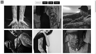 Portfolio gallery with filtering and lightbox (Tattooed City Series Part4)