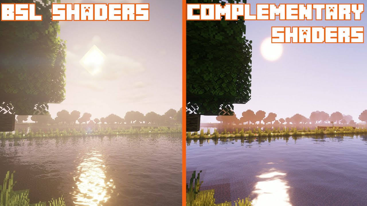 Bsl Shaders Vs Complementary Shaders Shader Comparison Youtube
