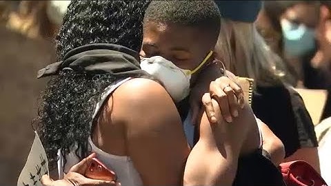 Peaceful protest in Brooklyn after night of unrest