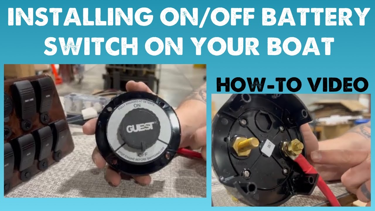 BOAT BATTERY SWITCH INSTALL On Off Switch YouTube BOAT BATTERY SWITCH INSTALL On Off Switch YouTube