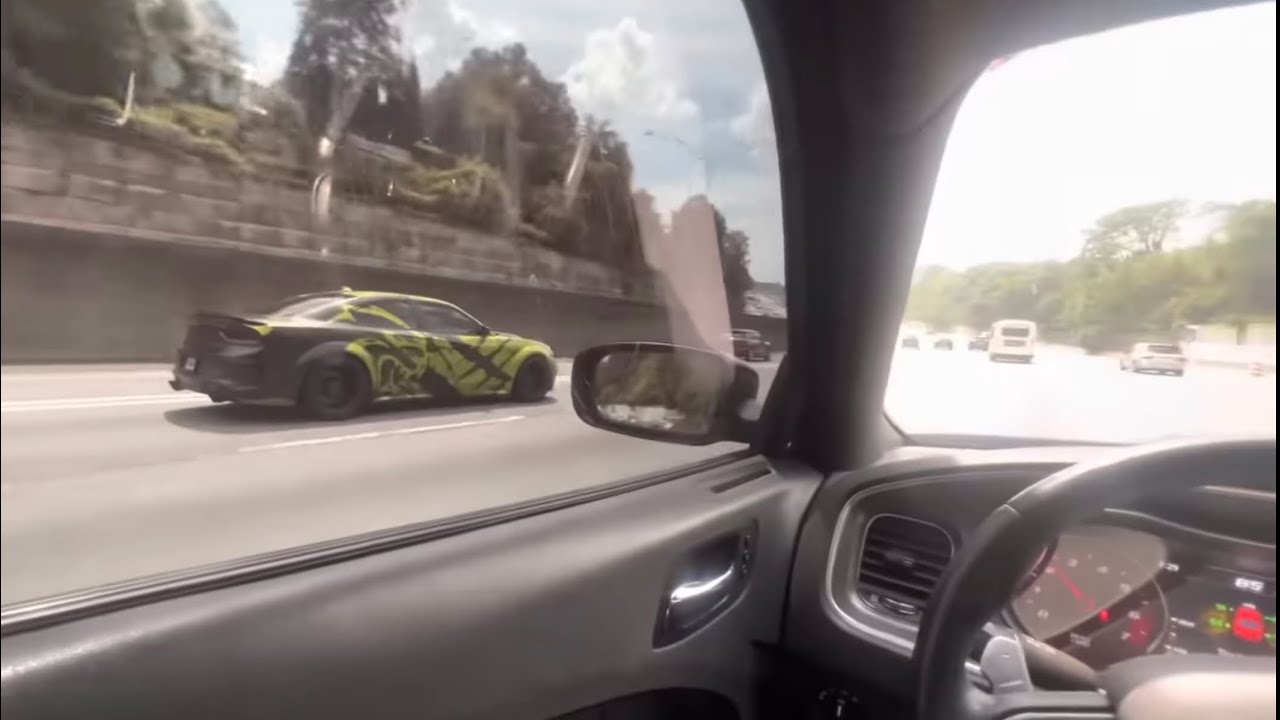 POV DRIVE IN TRAFFIC WITH OLD 900HP HELLCAT 💚 - YouTube