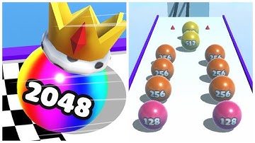 Ball Merge 2048 - Android Ios Gameplay, Mobile Gameplay (Levels 43-44)