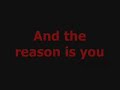 The Reason - Hoobastank {Lyrics}
