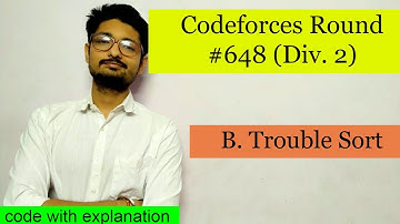 Trouble Sort || Codeforces Round #648 (Div. 2) || C++ SOLUTION