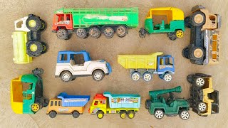 Toys Taken Out Of Sand Were Loaded Inside Tata Truck | Tractor | Mini Bus | Car | Auto | Parth Kids