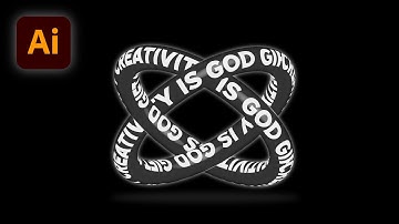 Ring Text Effect In Adobe illustrator. | 3D Text Effect |
