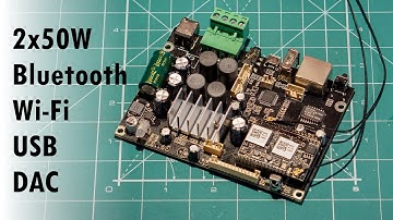 Arylic Up2Stream: 2x50W amplifier board with Wi-Fi, Bluetooth, Spotify