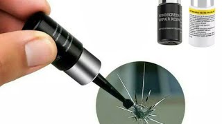 Cracked Automotive/Mirror Glass Nano Repair Fluid | Windshield Resin Crack Tool Kit
