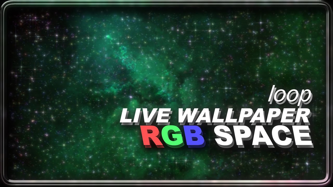 Stars & RGB Space Clouds 211013 | Loop Video Background | Link in description