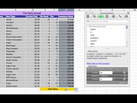 Excel: Using Relative Cell Reference