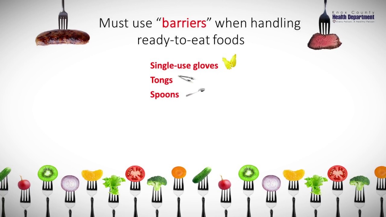 No bare hand contact