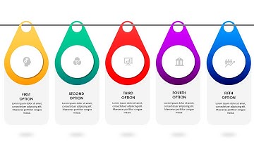 Create 5 Animated Hanging Options Slide in PowerPoint