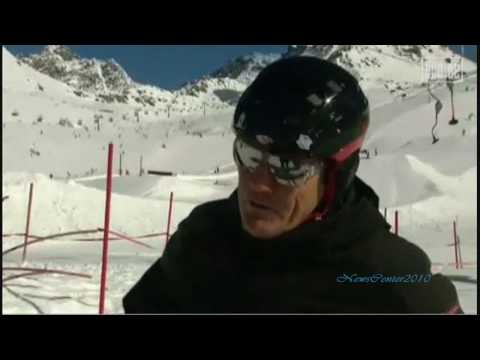 Dieter Bohlen lernt Skifahren