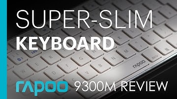 Ultra-slim, Metal Windows Keyboard & Mouse - Rapoo 9300M